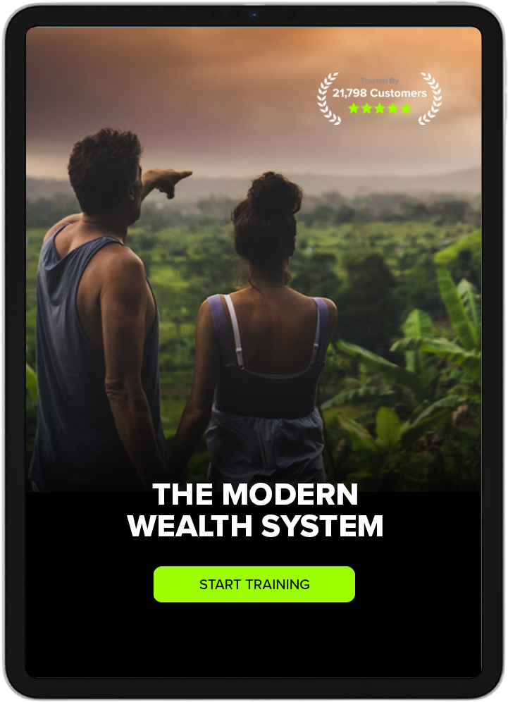 The Modern Wealth System tablet